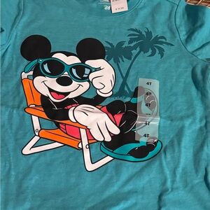 NWT Old Navy Collectabilitees Disney Mickey Mouse Endless Summer T-Shirt 4t